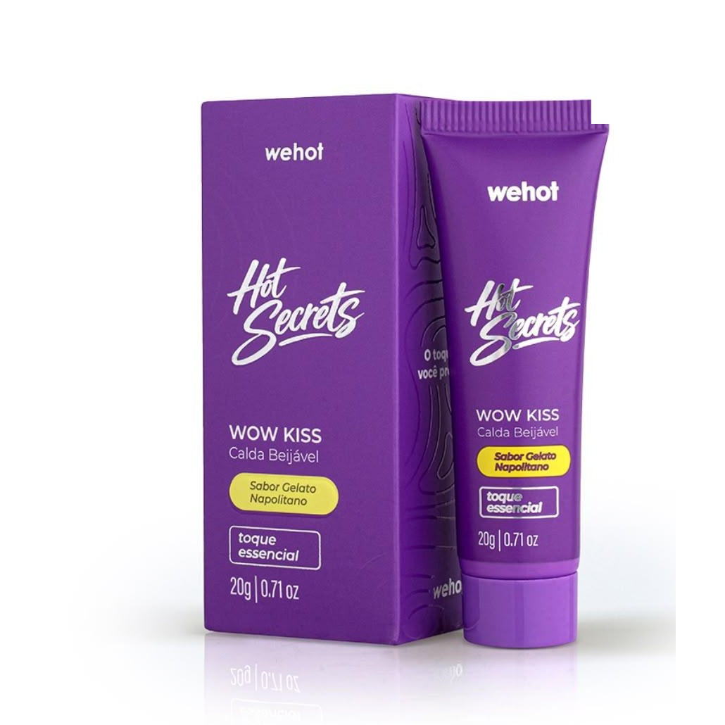 Hot Secrets Wow Kiss Calda Beijável Gelato Napolitano 20g - Wepink