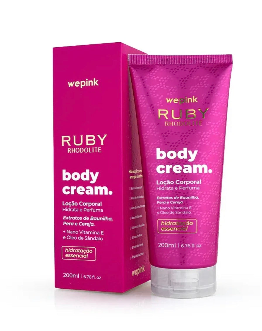 Body Cream Ruby Rhodolite Desodorante Hidratante 200ml - Wepink