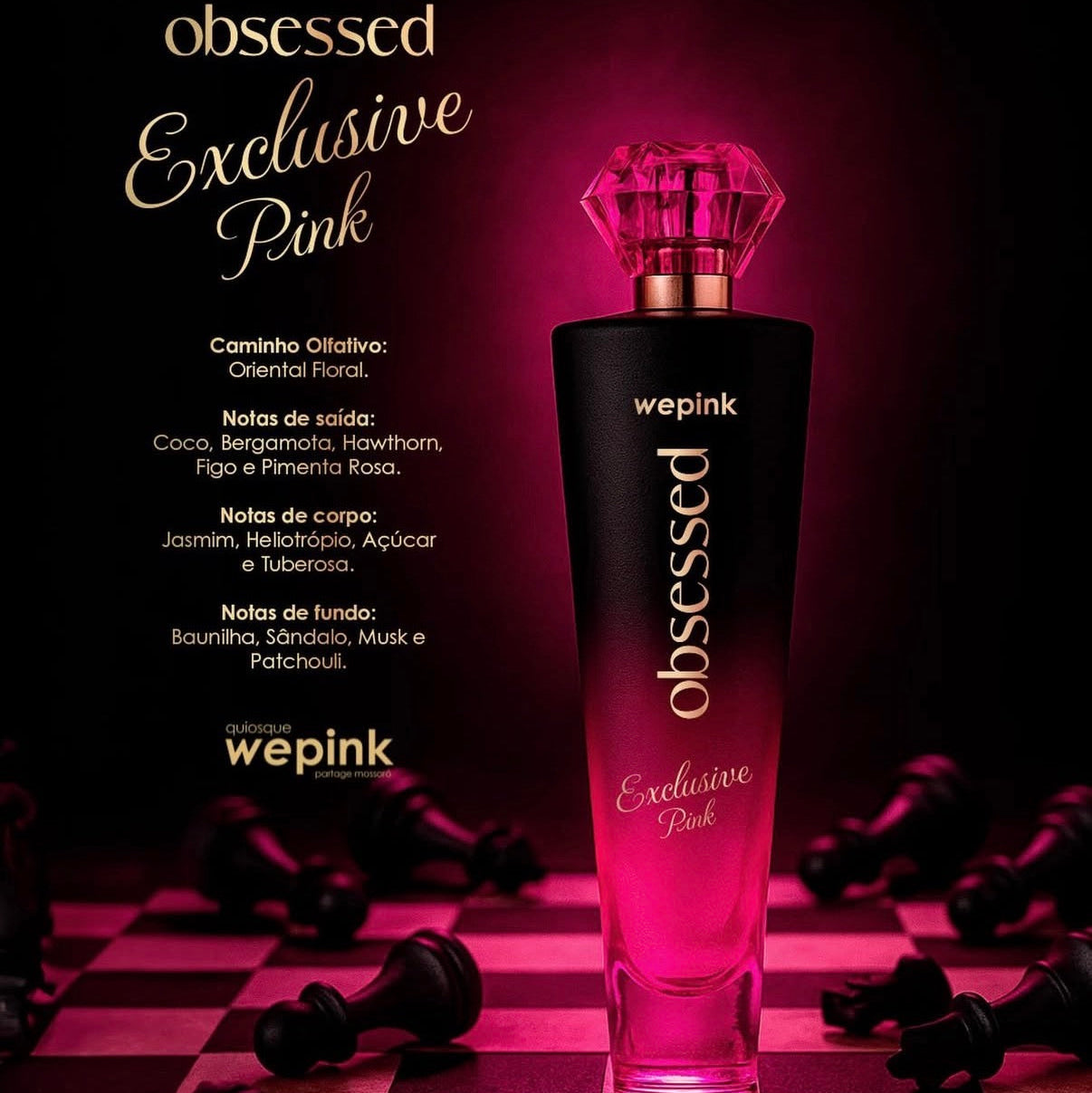 Obsessed Exclusive Pink Desodorante Colônia 100ml - Wepink