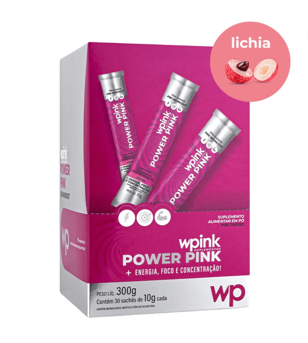 WPink Pré-Treino Power Pink de Lichia 300G