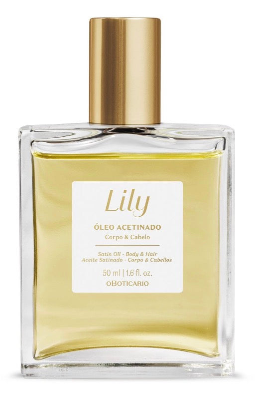 O Boticario Lily Oleo Acetinado Corpo e Cabelo 50ML