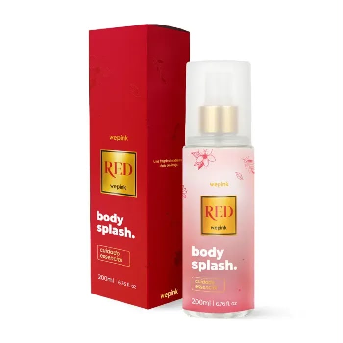 Body Splash Red Desodorante Colônia 200ml - Wepink