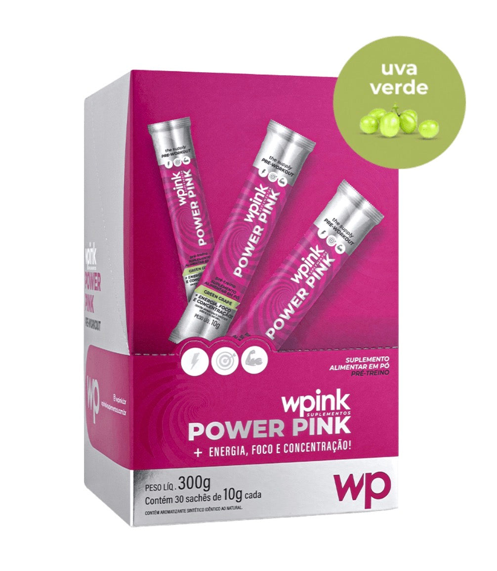 WPink Power Drink Pre Treino Uva Verde 300G