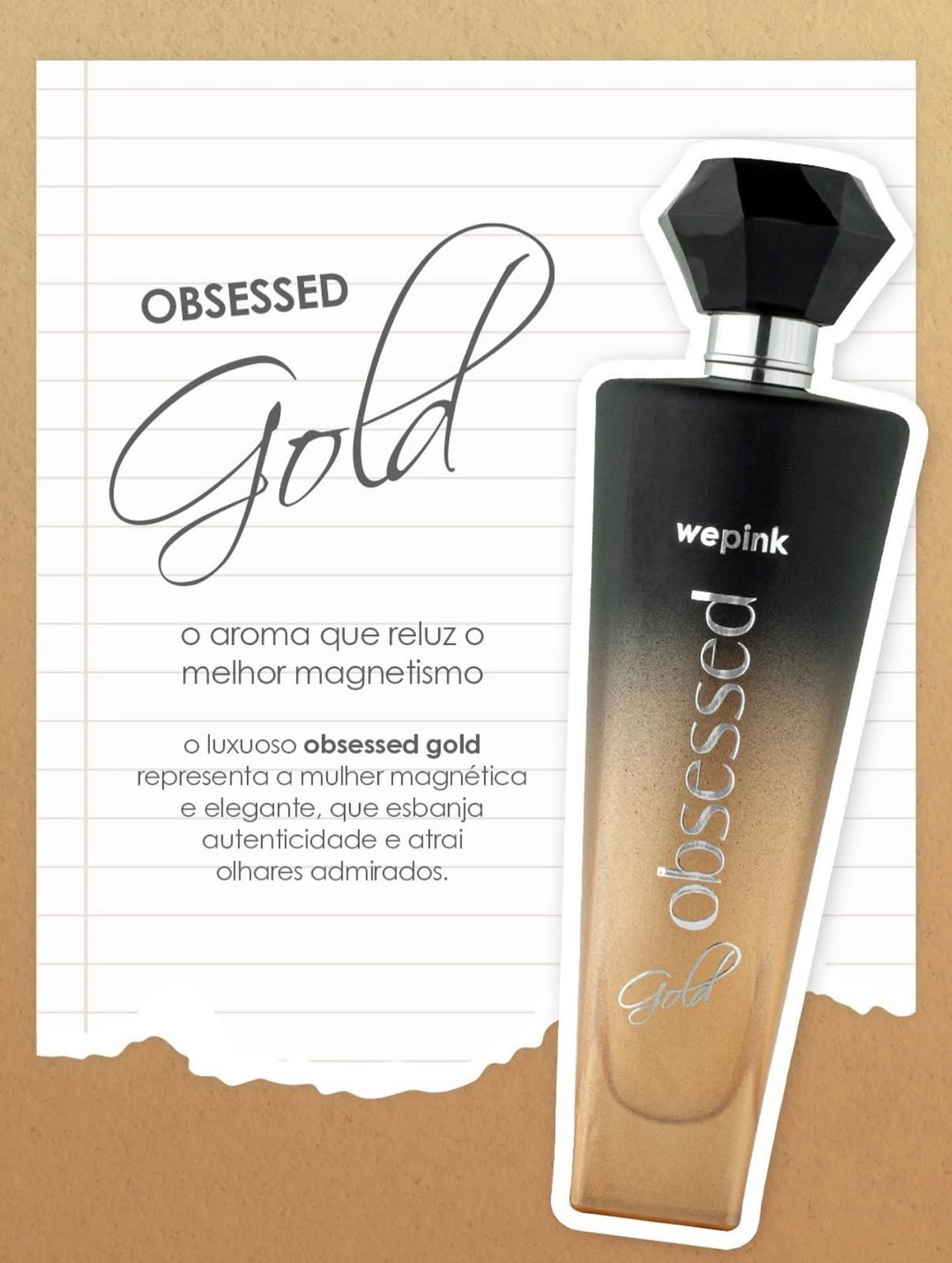 Obsessed Gold Desodorante Colônia 100ml - Wepink