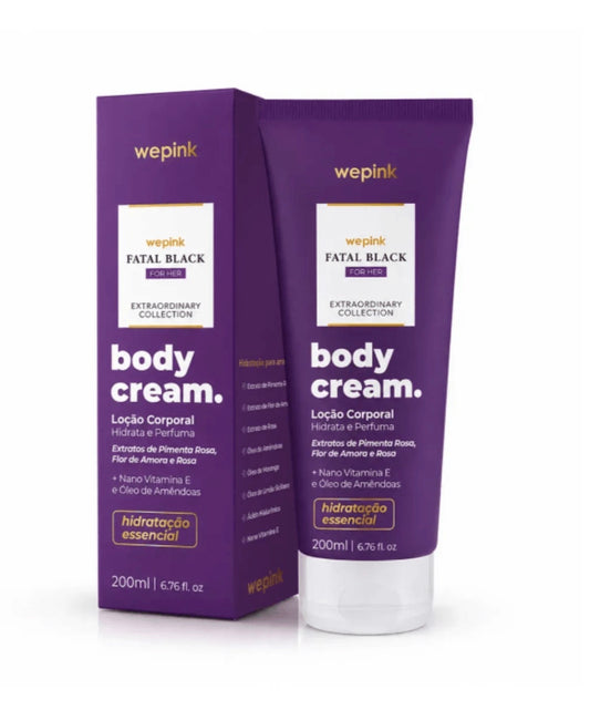 Body Cream Fatal Black For Her Desodorante Hidratante 200ml - Wepink