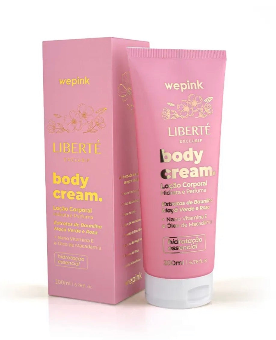 Body Cream Liberté Exclusif Desodorante Hidratante 200ml - Wepink