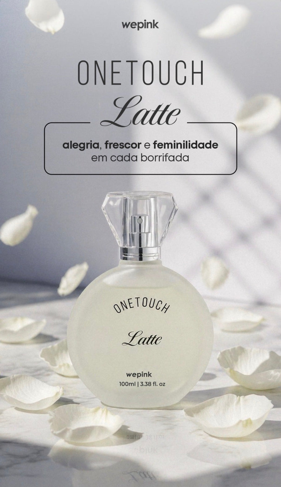 One Touch Latte Desodorante Colônia 100ml - Wepink