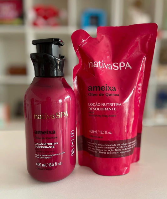Nativa SPA Ameixa Loção Nutritiva Desodorante + Refil 400ml - O Boticário