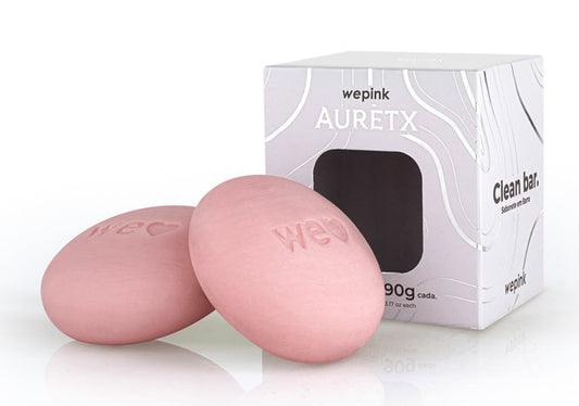 Auretx Clean Bar Sabonete em Barra 90g (caixa com 2) - Wepink