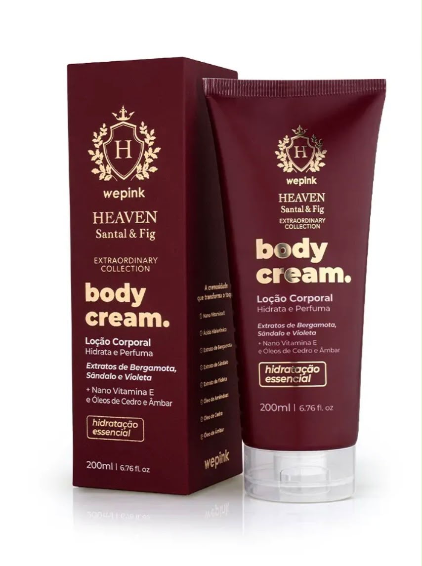 Heaven Santal & Fig Body Cream Loção Corporal 200ml - Wepink