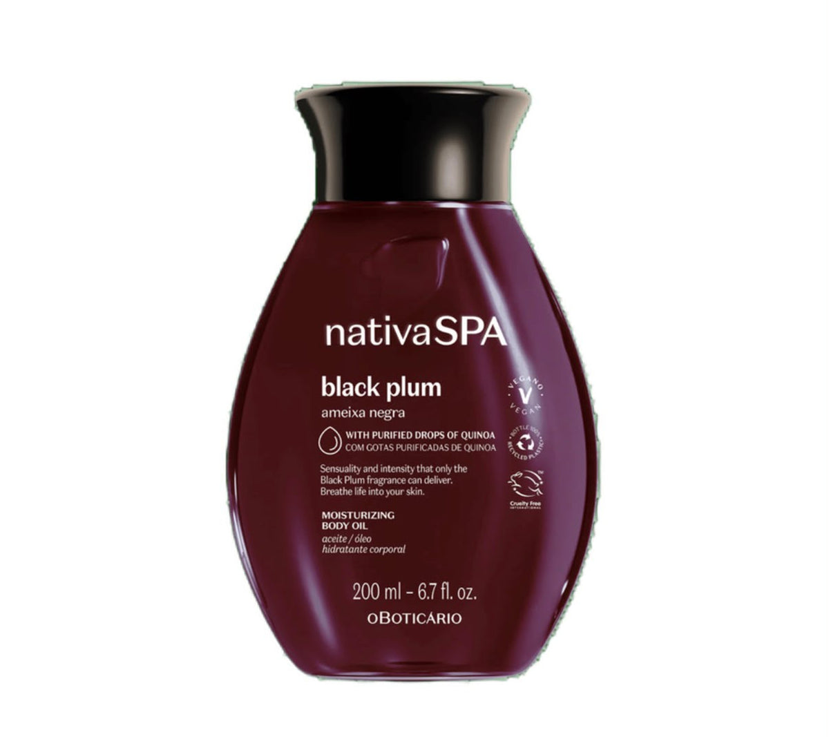 Nativa SPA Black Plum Óleo Corporal 200ml - O Boticário