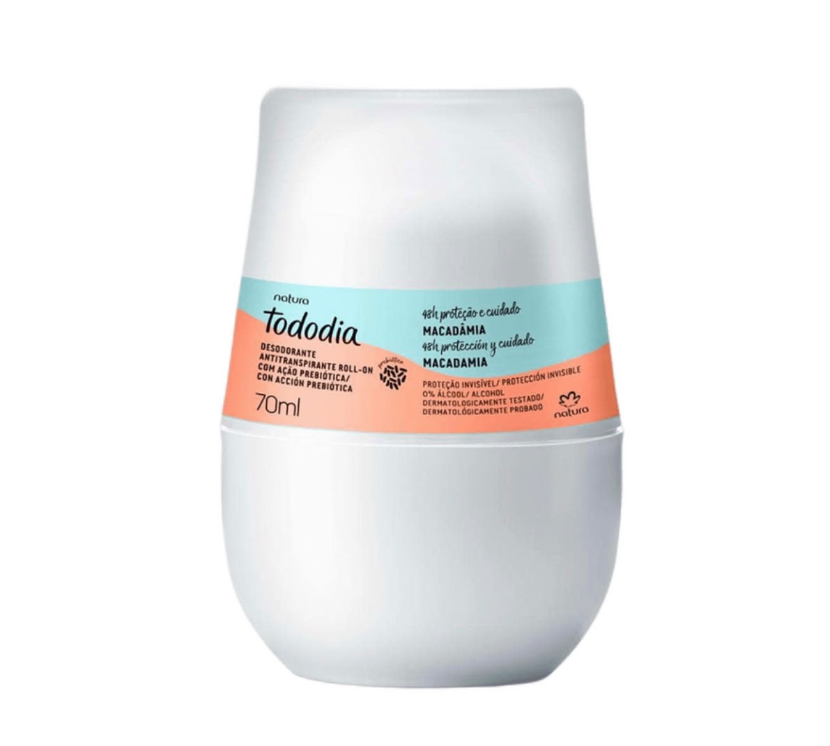 Tododia Macadâmia Desodorante Antitranspirante Roll-on 70ml - Natura