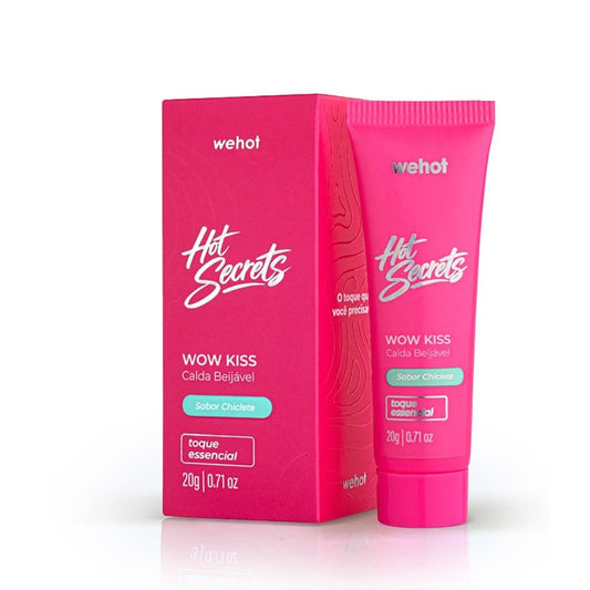 Hot Secrets Wow Kiss Calda Beijável Chiclete 20g - Wepink
