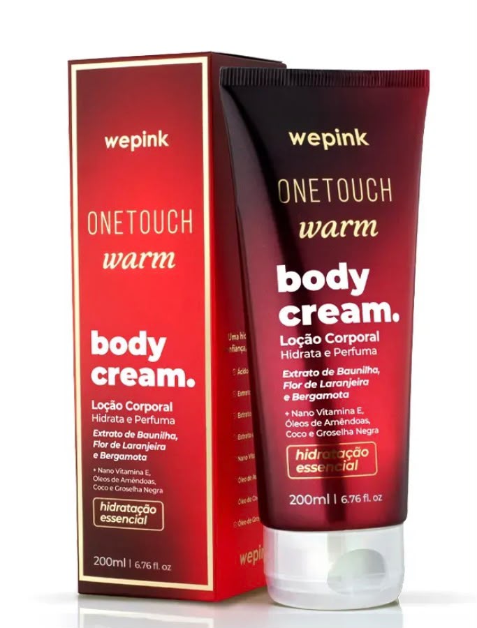 OneTouch Warm Body Cream Loção Corporal 200ml